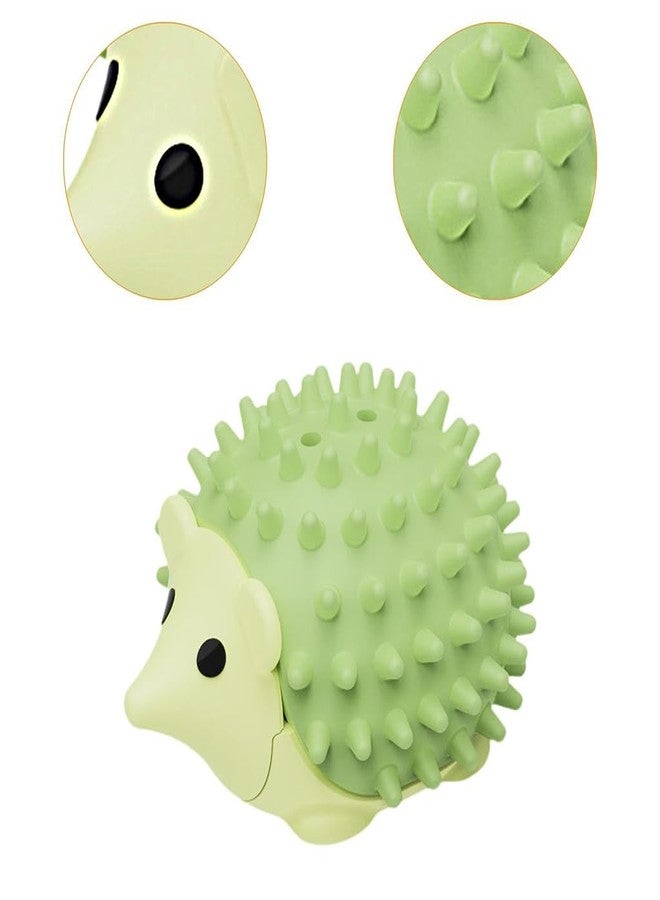 Zibuyu® Multi-Functional Interactive Hedgehog Cat Scratcher Toy with Replaceable Catnip Ball, Self-Grooming & Licking, Dust & Moisture Resistant, Wall/Floor Stick, Green, for Indoor Cats - Image 1